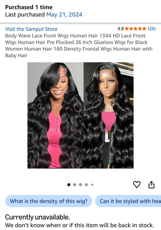 *Brand New FREE WITH PURCHASE* 13x4 Lace Front Wig