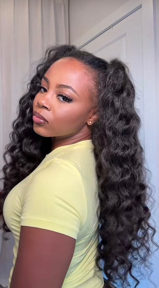 Kinky Straight Half Wig