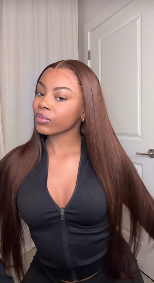 Chestnut Layered Frontal Wig